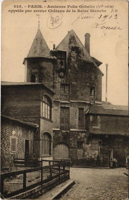 Carte postale ancienne Paris 13e - 425. Ancienne Folle Gobelin à Paris 13e