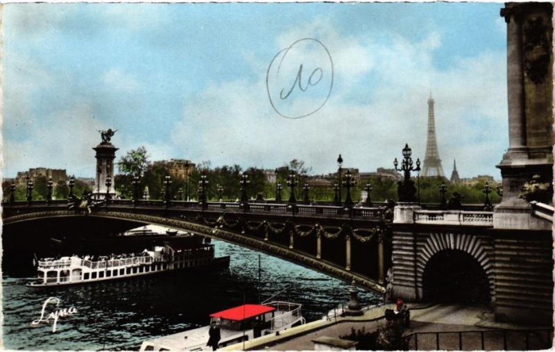 Carte postale ancienne Paris Pont Alexandre Iii