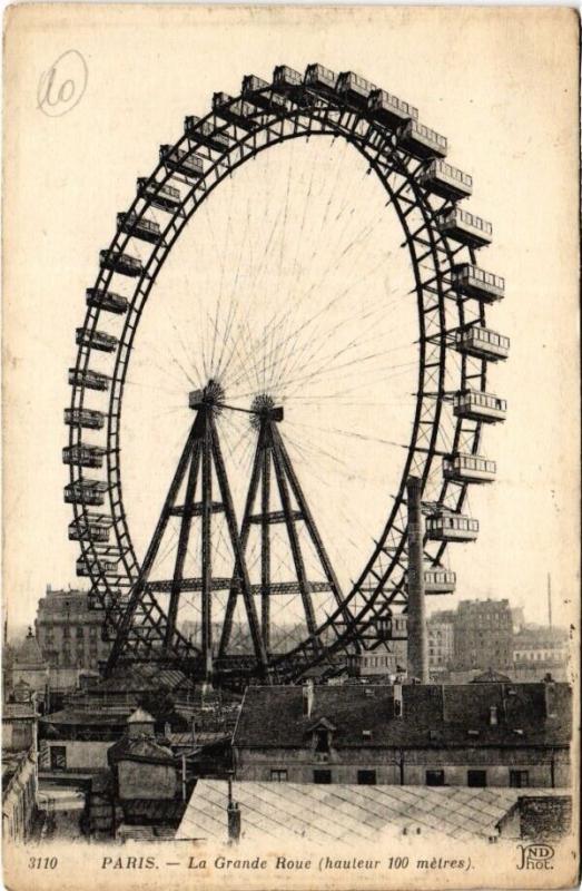 Carte postale ancienne La Grande Roue à Paris 15e