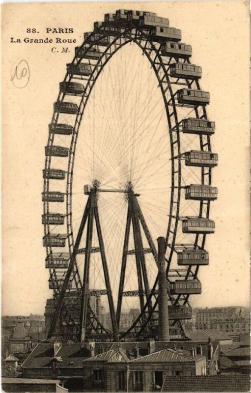 Carte postale ancienne La Grande Roue à Paris 7e