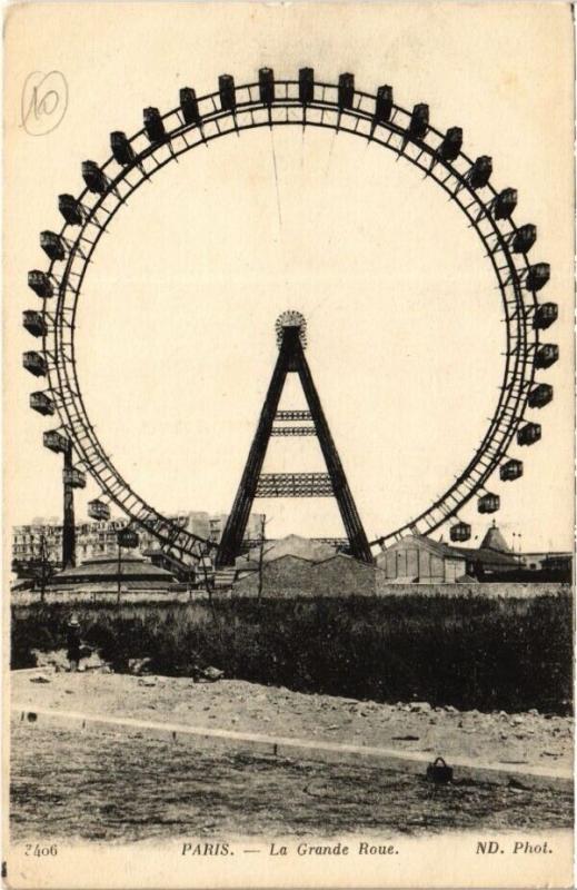 Carte postale ancienne La Grande Roue à Paris 7e