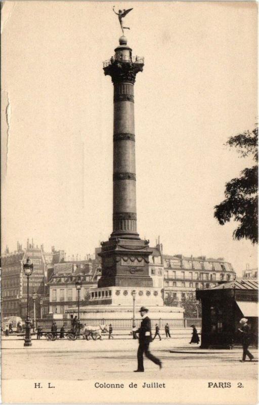 Carte postale ancienne Paris 12e - Colonne de Julliet à Paris 12e