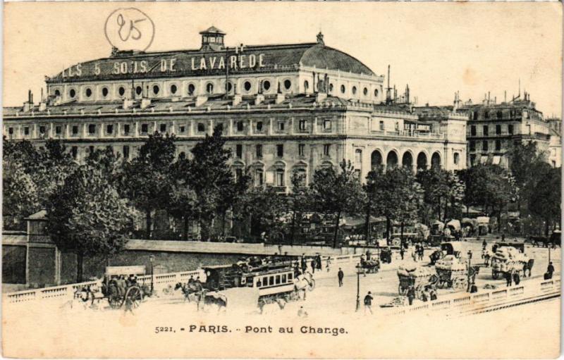Carte postale ancienne Paris Pont au Change