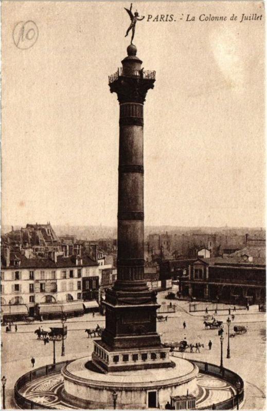 Carte postale ancienne Paris 11e - Colonne de Juillet à Paris 11e