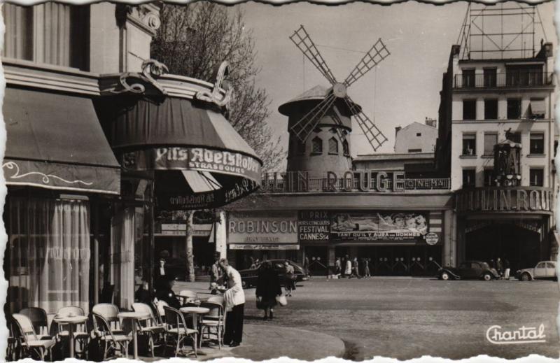 Carte postale ancienne Le Moulin Rouge à Paris 9e