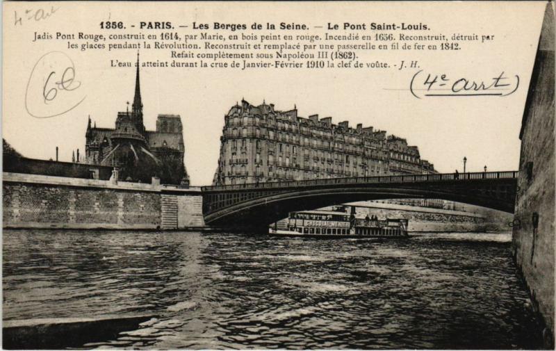 Carte postale ancienne Paris 4e - Les Berges de la Saine à Paris 4e