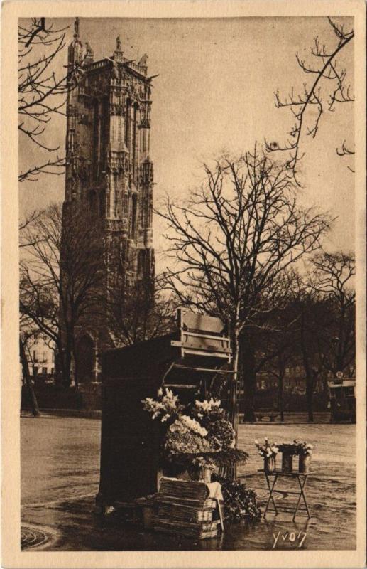 Carte postale ancienne Paris - La Tour Saint-Jacques à Paris