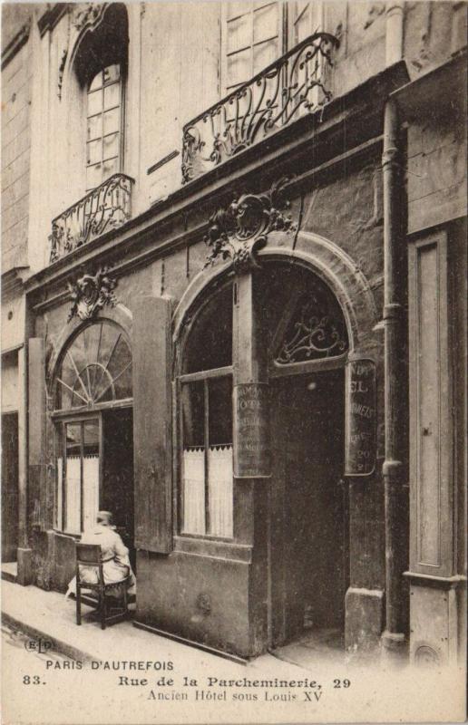 Carte postale ancienne Paris - Rue de la Parcheminerie à Paris