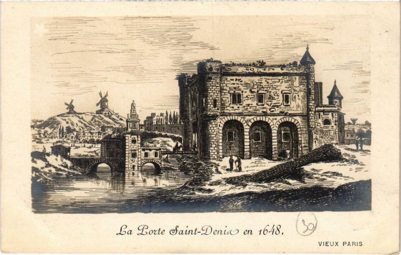 Carte postale ancienne Ancien Paris - La Porte Saint-Denis