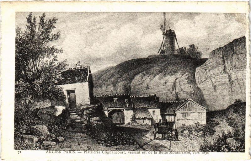 Carte postale ancienne Ancien Paris - Platriéres Clignancourt