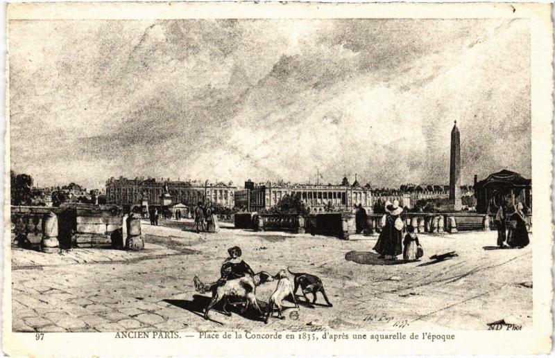 Carte postale ancienne Ancien Paris - Place de la Concorde
