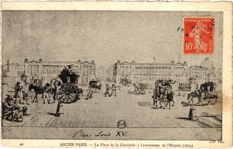 Carte postale ancienne Ancien Paris - La Place de la Concorde