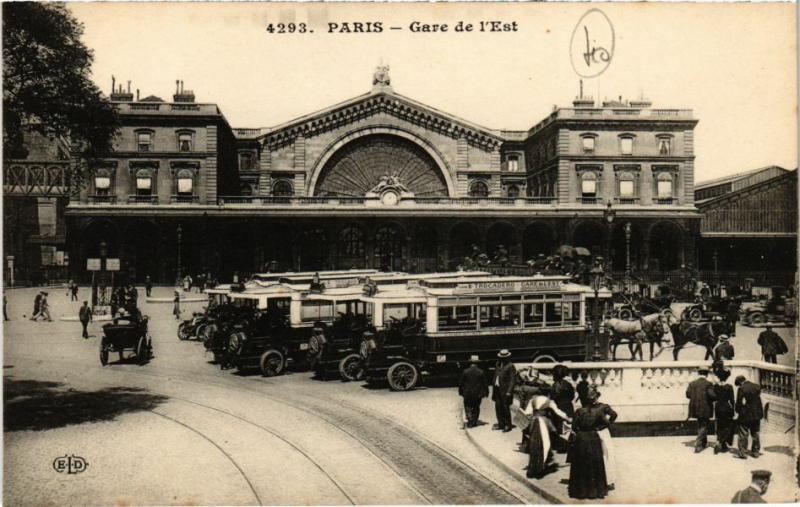 Carte postale ancienne Gare de l'Est à Paris 10e