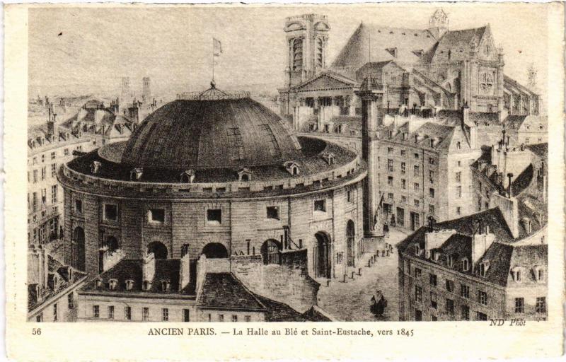 Carte postale ancienne Ancien Paris - La Halle au Blé