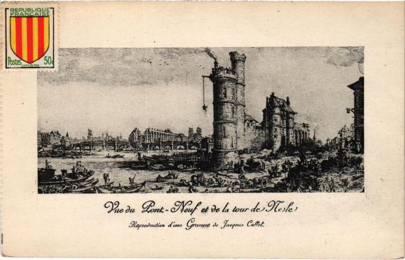 Carte postale ancienne Ancien Paris - Vue du Pont-Neuf