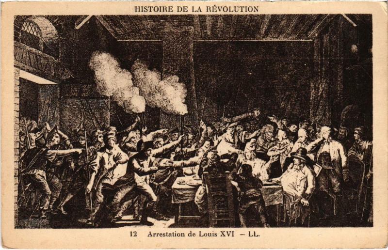 Carte postale ancienne Ancien Paris - Historie de la Révolution