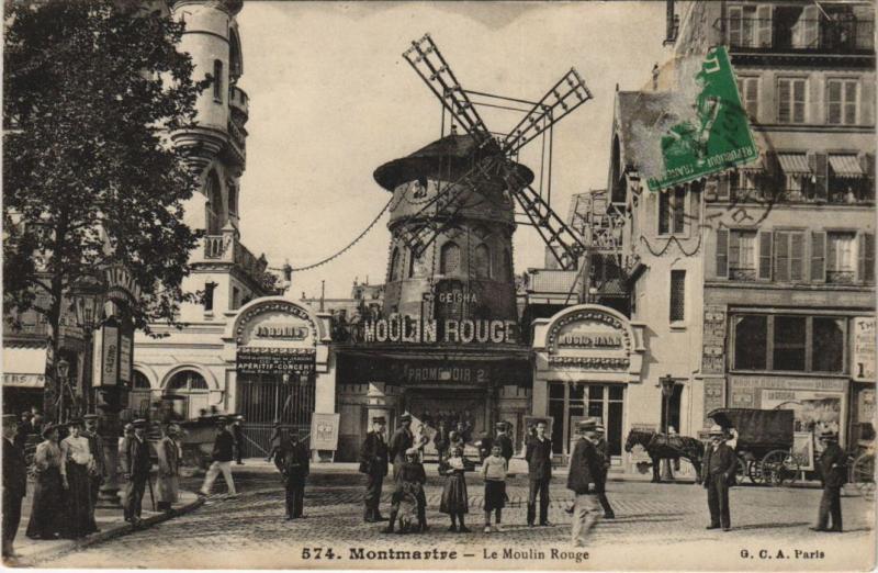 Carte postale ancienne Paris - Le Moulin Rouge à Paris