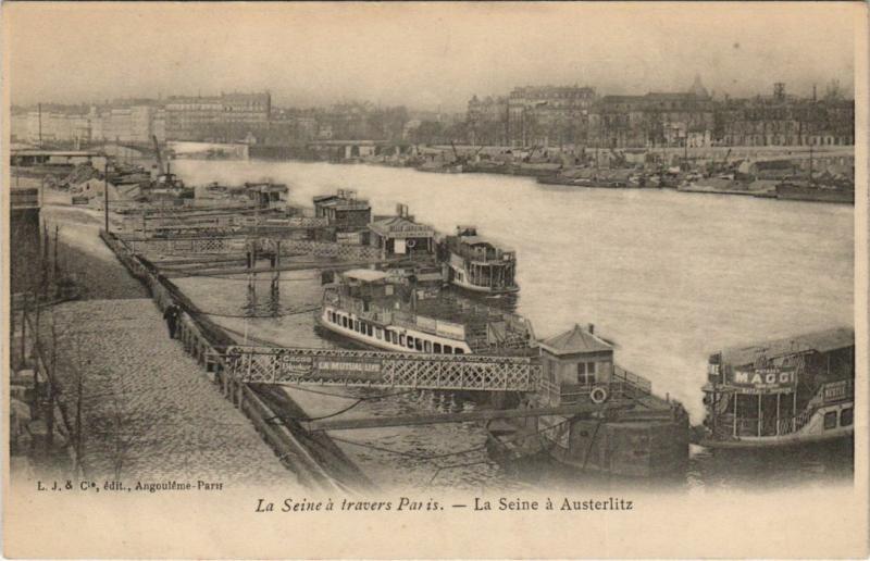 Carte postale ancienne Paris - La Seine á travers Paris à Paris