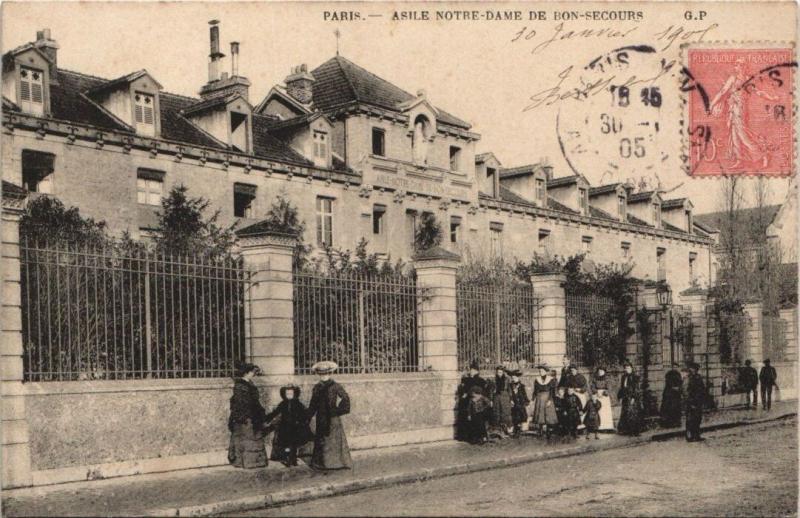 Carte postale ancienne Asile Notre-Dame de Bon-Secours à Paris 14e