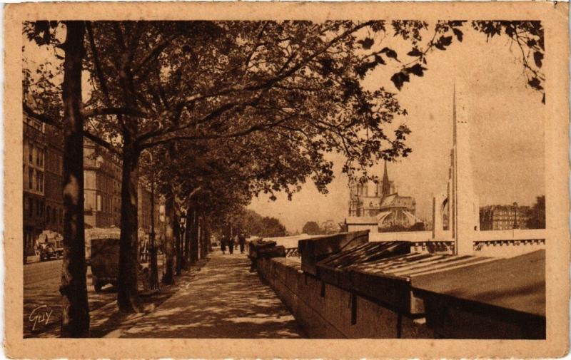 Carte postale ancienne Paris 4e - Pont de la Tournelle à Paris 4e