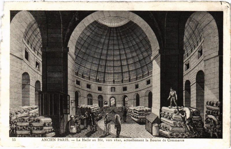 Carte postale ancienne Ancien Paris - La Halle au Blé