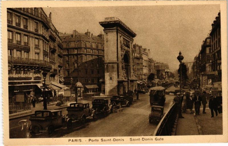 Carte postale ancienne Paris 14e - Porte Saint-Denis à Paris 10e
