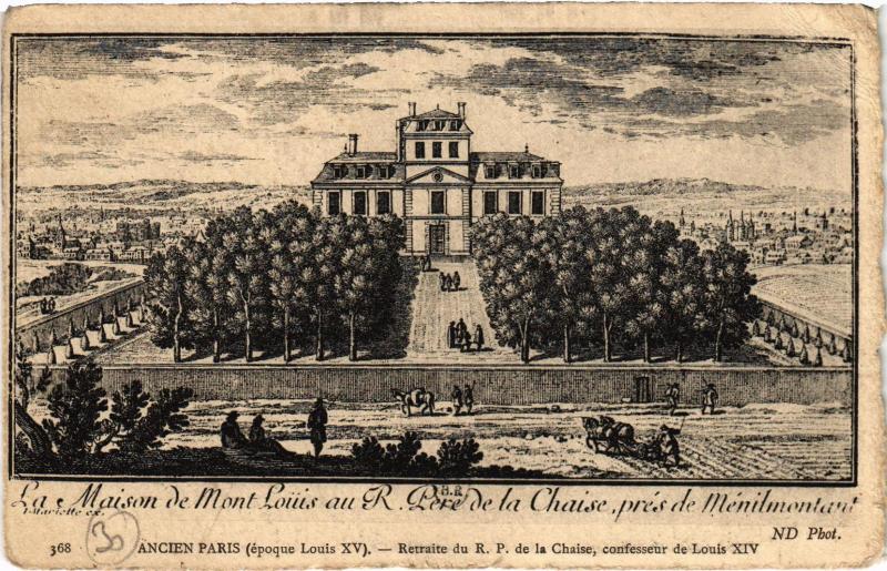 Carte postale ancienne Ancien Paris - La Maison de Mont Louis