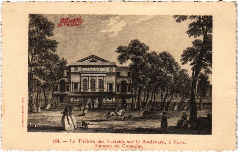 Carte postale ancienne Ancien Paris - Le Théátre des Varietées