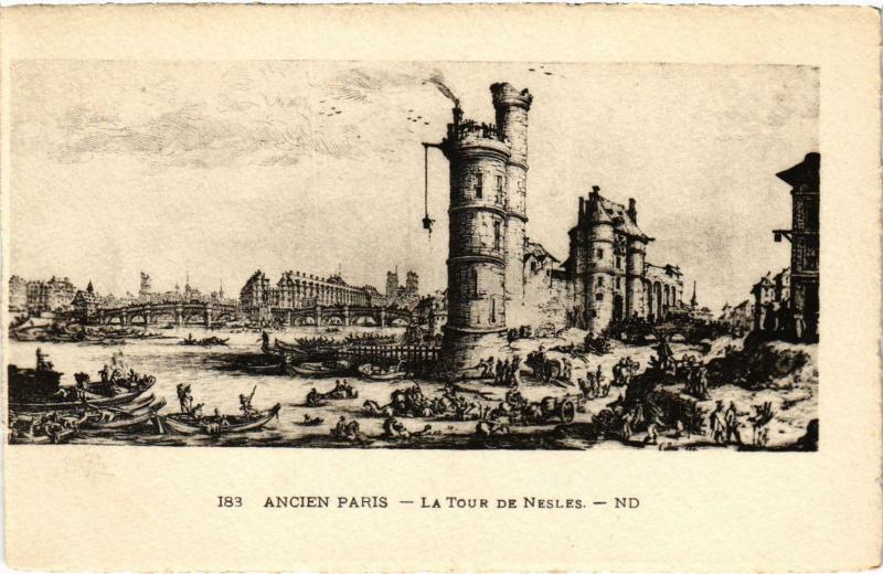 Carte postale ancienne Ancien Paris - Tour de Nesle