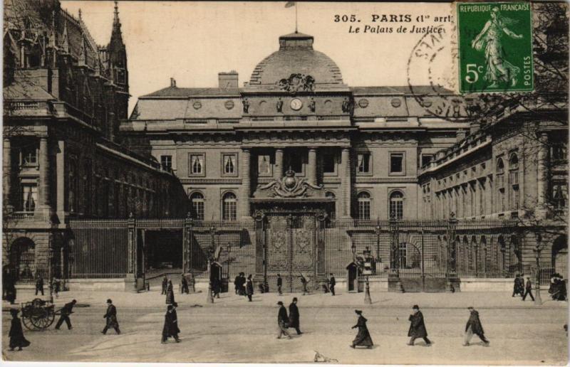 Carte postale ancienne Paris 1e - Le Palais de Justice à Paris 1er