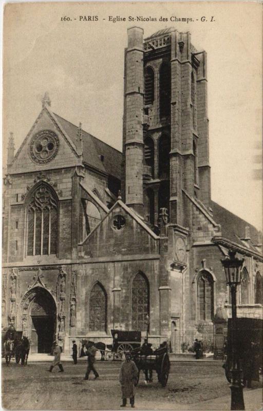 Carte postale ancienne Paris 3e - Eglise Saint-Nicolas des Champs à Paris 3e