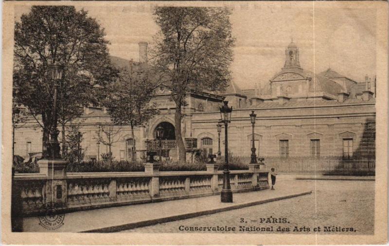 Carte postale ancienne Paris 3e - Conservatoire National des Arts et Métiers à Paris 3e