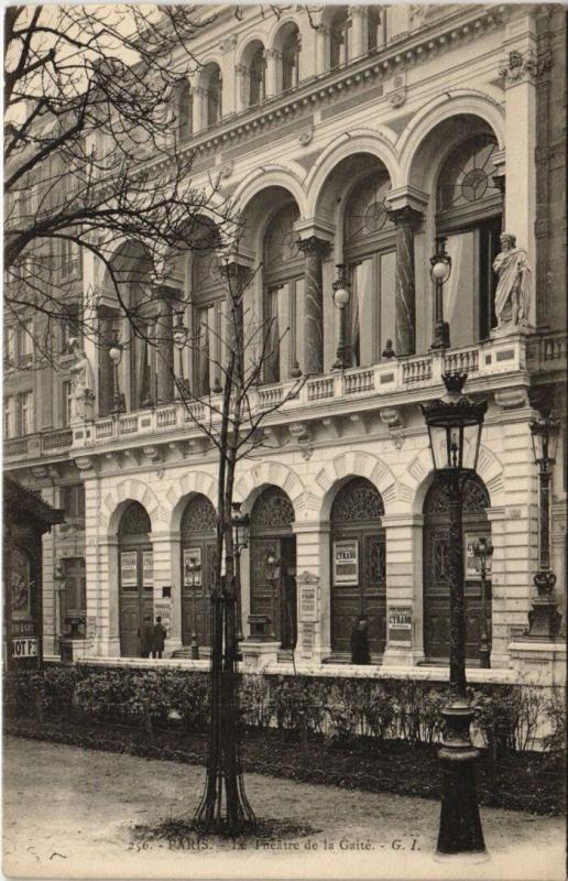 Carte postale ancienne Paris 3e - Le Théâtre de la Gaité à Paris 3e