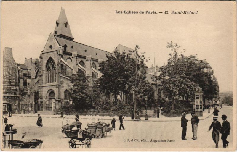 Carte postale ancienne Paris 5e - Les Eglises de Paris - 42. Saint-Médard à Paris 5e
