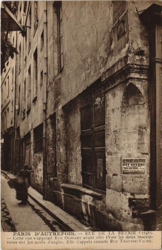 Carte postale ancienne Paris 4e - Paris D'Autrefois - Rue de la Reynie à Paris 4e
