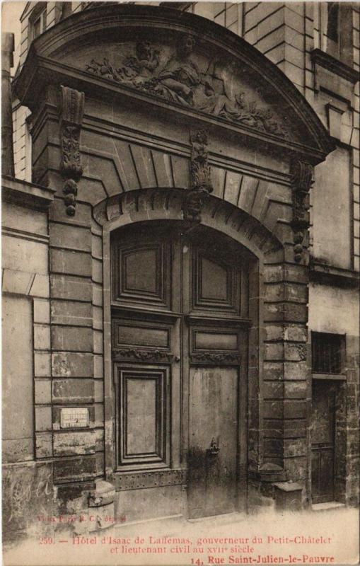 Carte postale ancienne Paris 5e - Rue Saint-Julien-le-Pauvre à Paris 5e