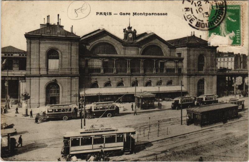 Carte postale ancienne Gare Montparnasse à Paris 6e