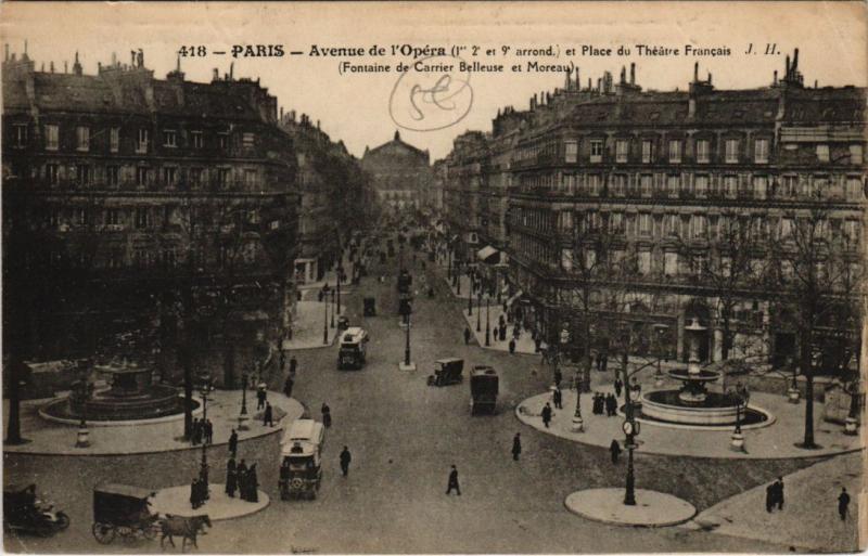 Carte postale ancienne Paris 2e - Avenue de l'Opéra à Paris 2e