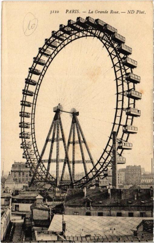 Carte postale ancienne La Grande Roue à Paris 15e