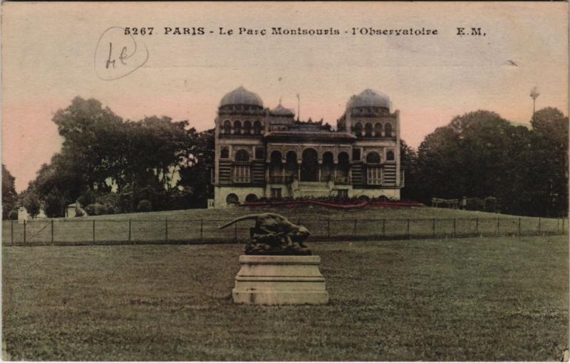 Carte postale ancienne Le Parc Montsouris - l'Observatoire à Paris 14e