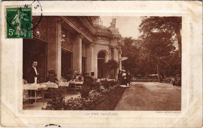Carte postale ancienne Le Pré Catelan à Paris 16e