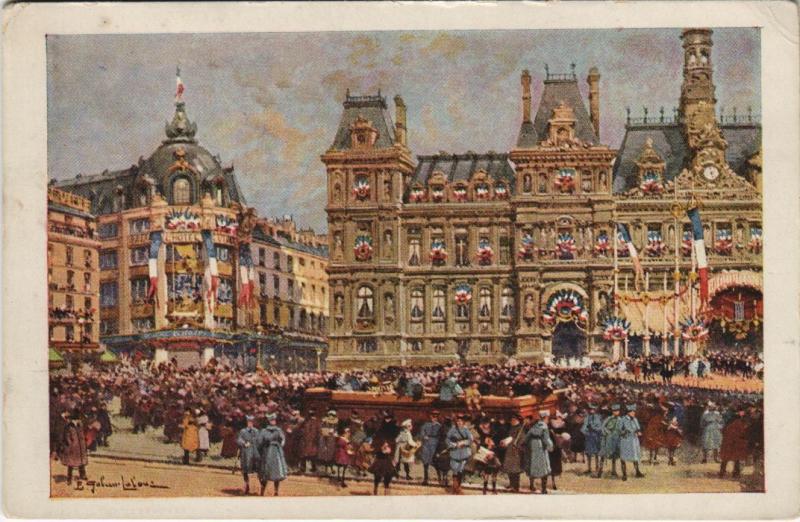 Carte postale ancienne Paris 4e Hotel de Ville