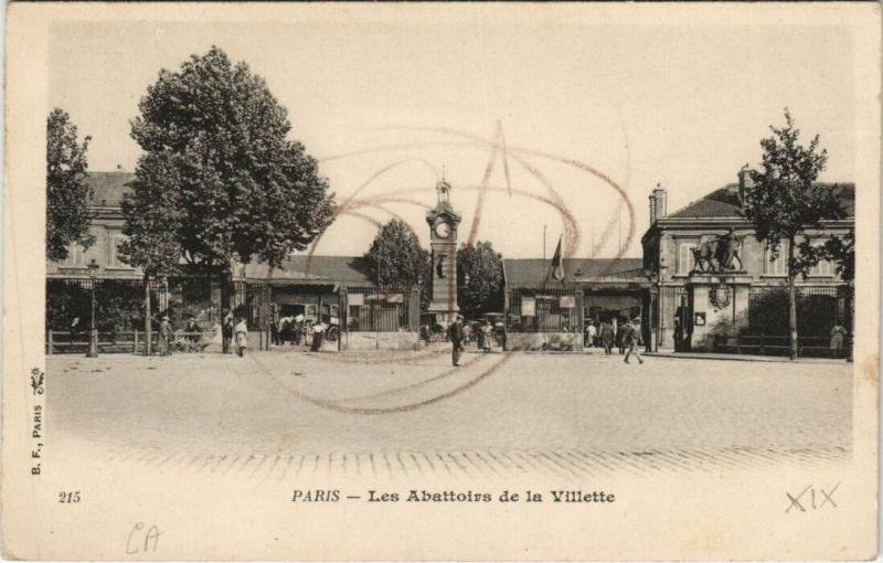 Carte postale ancienne Les Abattoirs de la Villette à Paris 19e