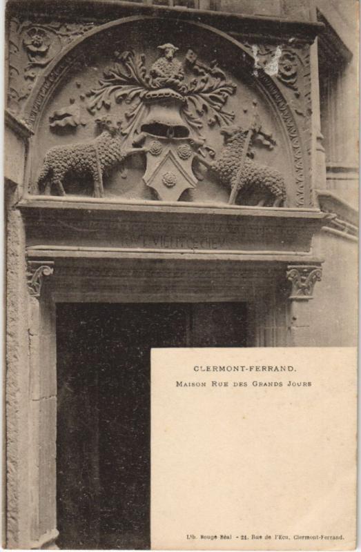Carte postale ancienne Clermont Ferrand maison Rue des Grands Jours à Clermont-Ferrand