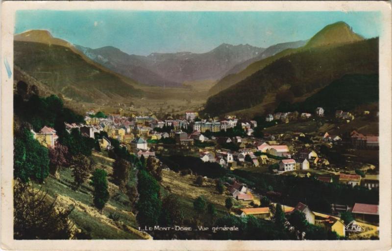 Carte postale ancienne Mont Dore vue generale à Mont-Dore