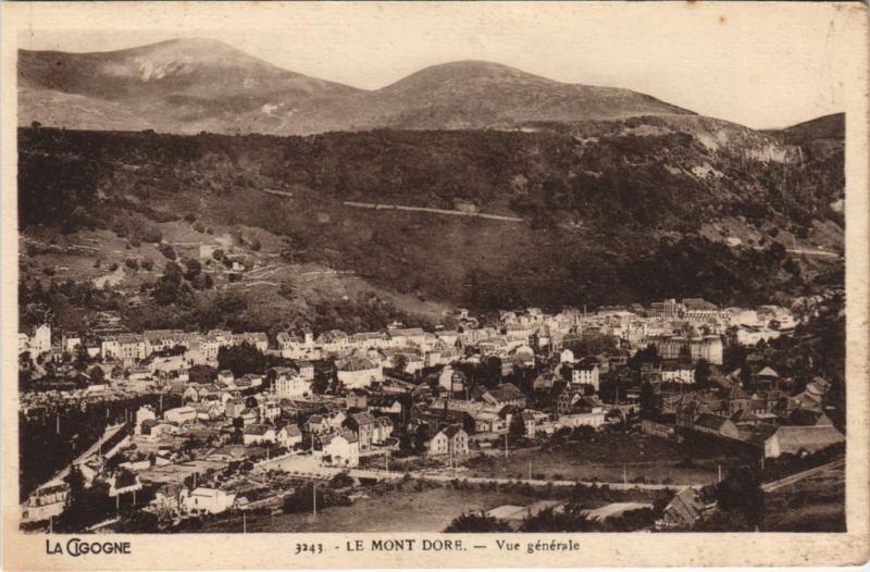 Carte postale ancienne Mont Dore vue generale à Mont-Dore