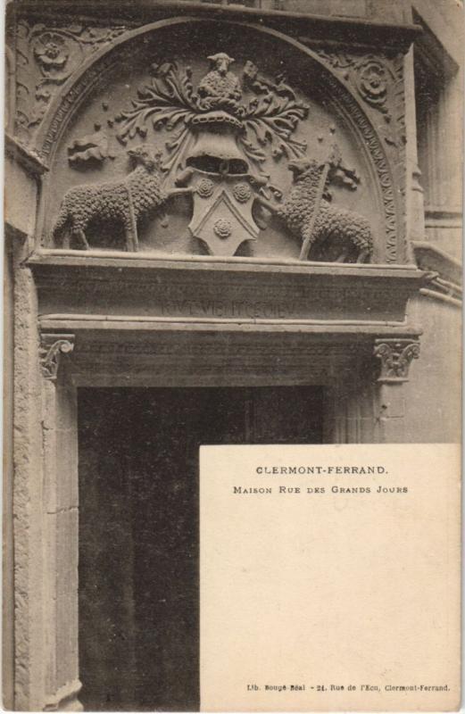 Carte postale ancienne Clermont Ferrand maison Rue des Grands Jours à Clermont-Ferrand