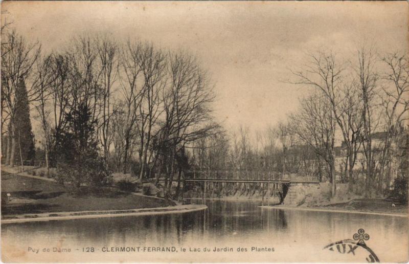 Carte postale ancienne Clermont Ferrand le Lac du Jardin des Plantes à Clermont-Ferrand