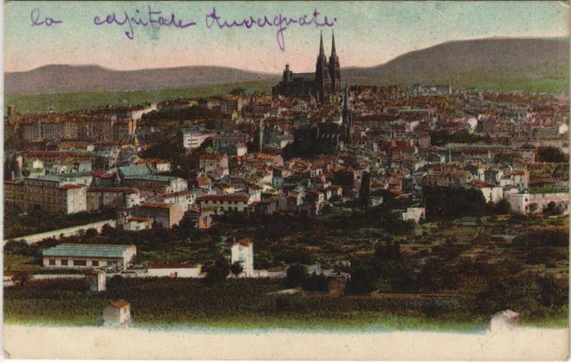 Carte postale ancienne Clermont Ferrand vue generale à Clermont-Ferrand
