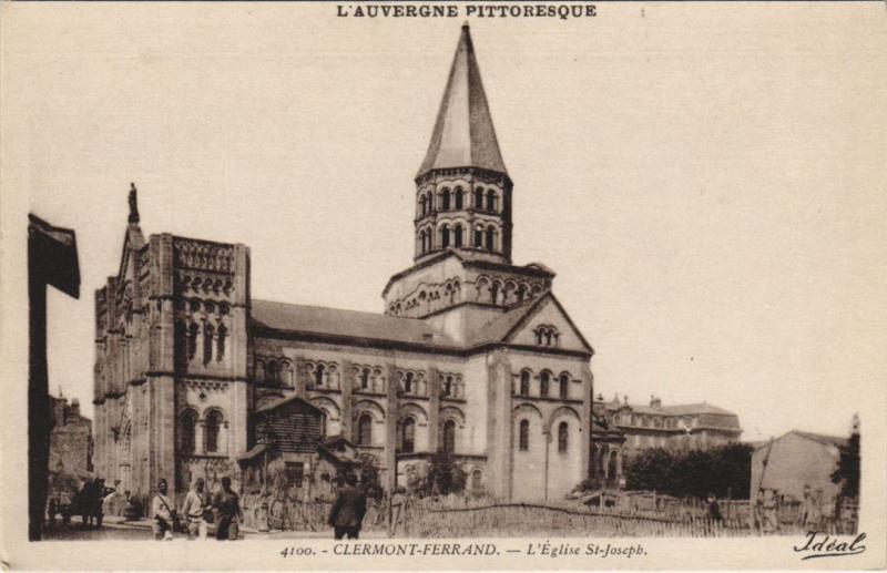 Carte postale ancienne Clermont Ferrand Eglise Saint Joseph à Clermont-Ferrand